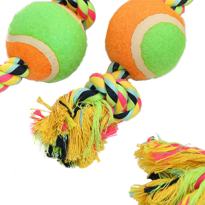 Durable multi colors pet molar toy puppy clean teeth braided dog  ropetoy for aggressive